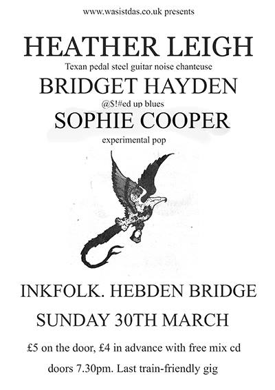Heather Leigh, Bridget Hayden, Sophie Cooper show in Hebden poster n that 